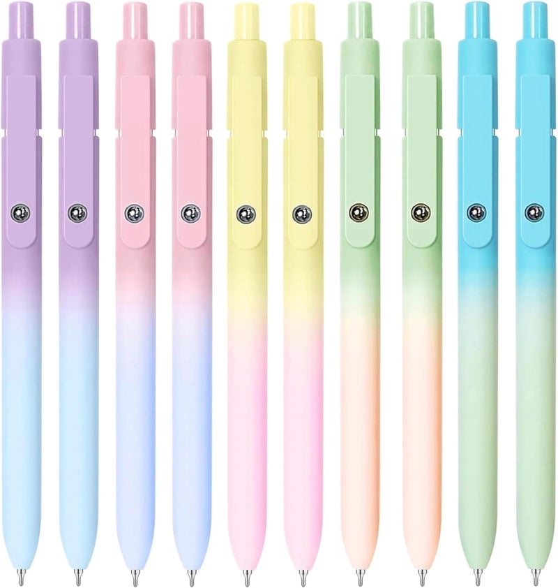 Donyang Gel Pens, 10PCS 0.7mm Gel Pens Black Ink Fine Point Smooth Writing Pens, High-End Series Ballpoint for Office Supplies, Stocking Stufferss, Christmas Gifts for Men Women - Image 1